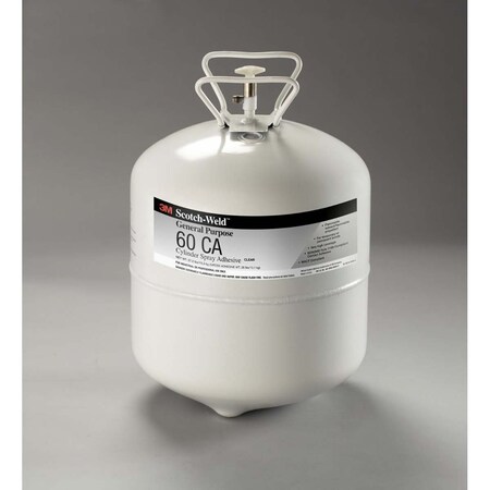 3M General Purpose 60 Ca Cylinder Spray Adhesive Low Voc, Clear, Large Cylinder (Net Wt 27.2 Lb) 7010330388